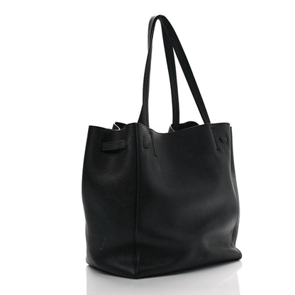 Celine Soft Grained Calfskin Small Belt Cabas Phantom Black 3 of 10
