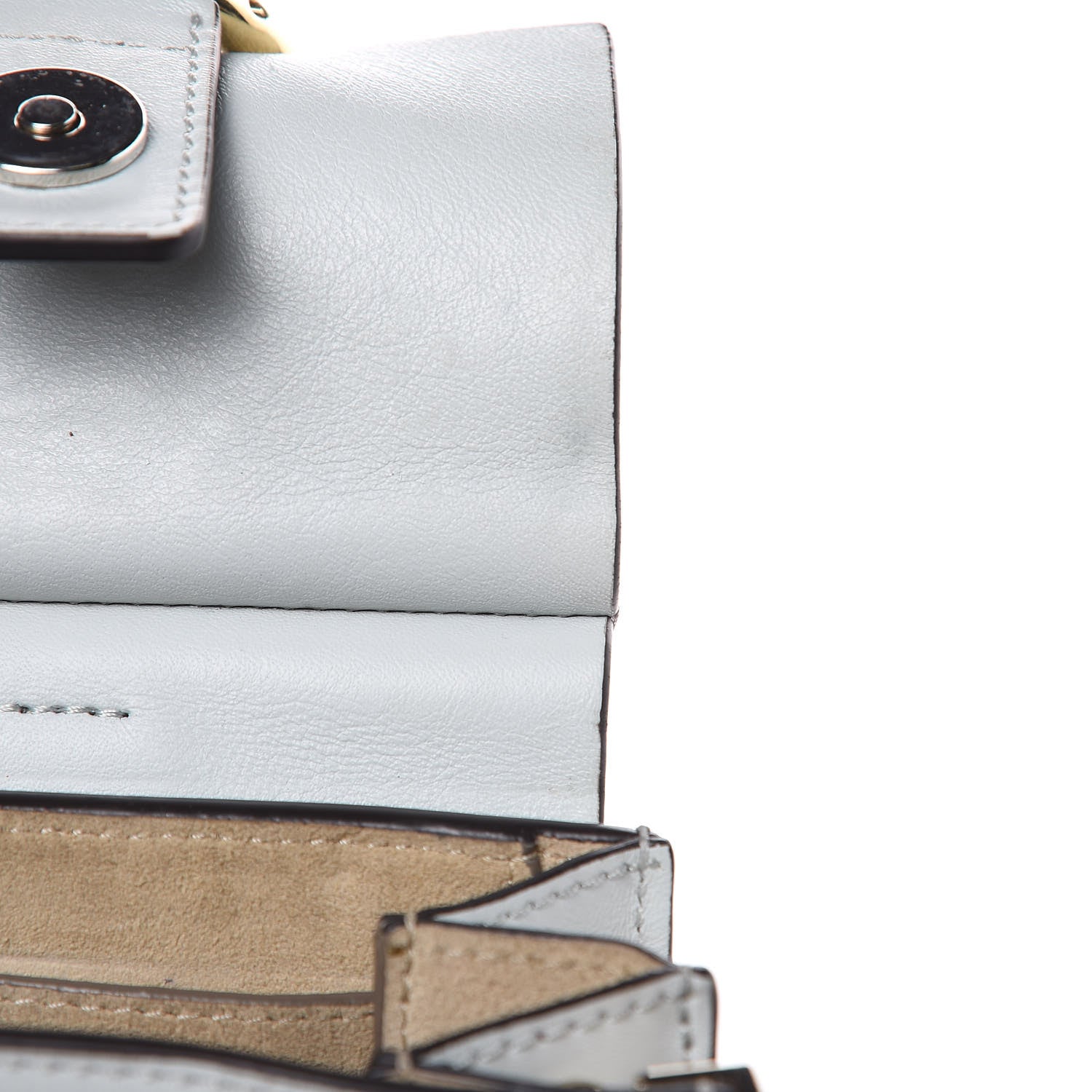 Chloe Suede Calfskin Mini Faye Bracelet Bag Airy Grey 12 of 13