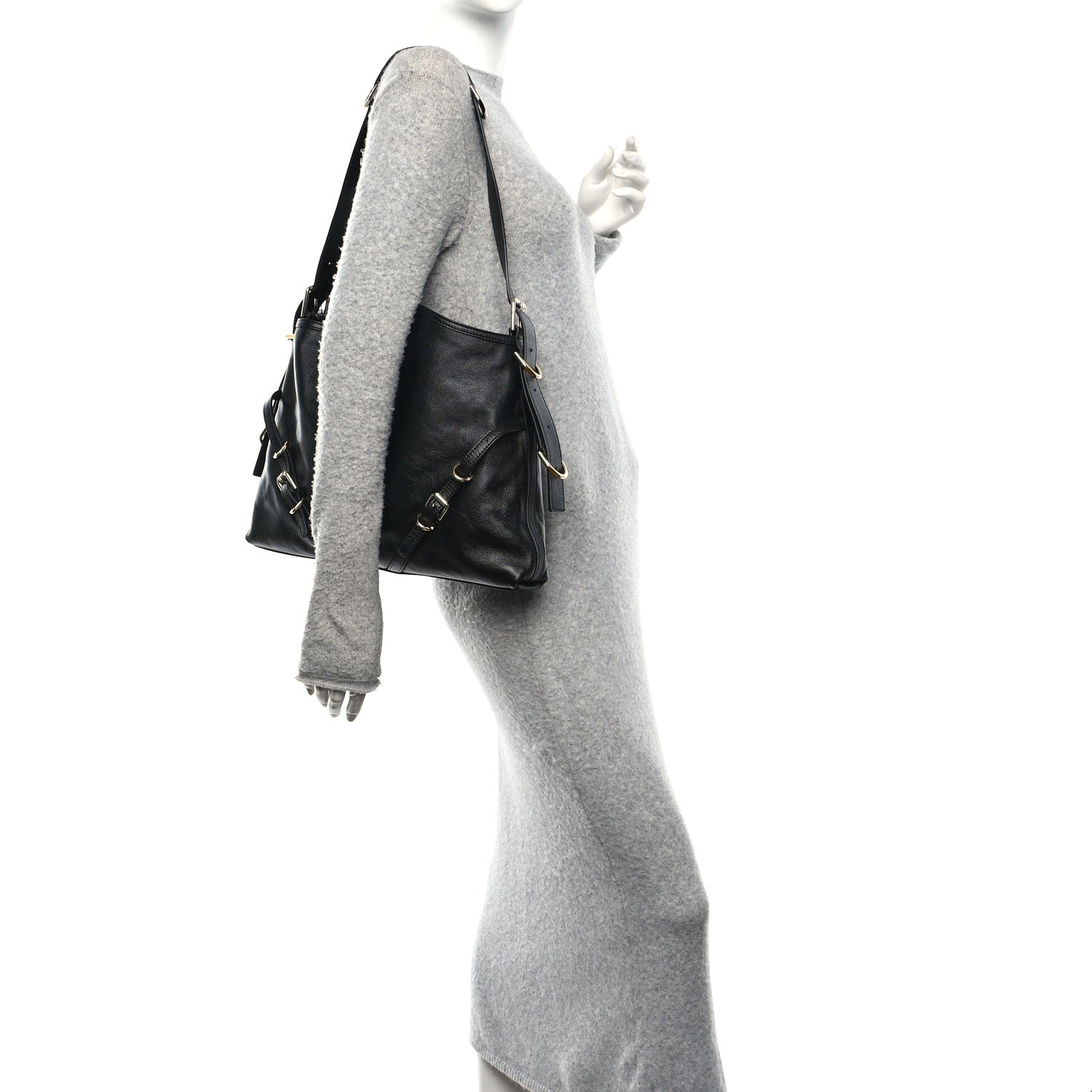 Givenchy Calfskin Medium Voyou Bag Black 2 of 10