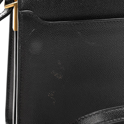 Saint Laurent Grain de Poudre Mini Classic Monogram Cassandra Top Handle Black 10 of 10