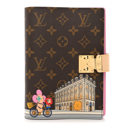 Louis Vuitton Monogram 2022 Christmas Animation Paris Notebook Cover Pink 1 of 6