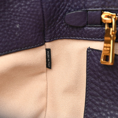 Prada Vitello Daino Tote Melanzana 6 of 19