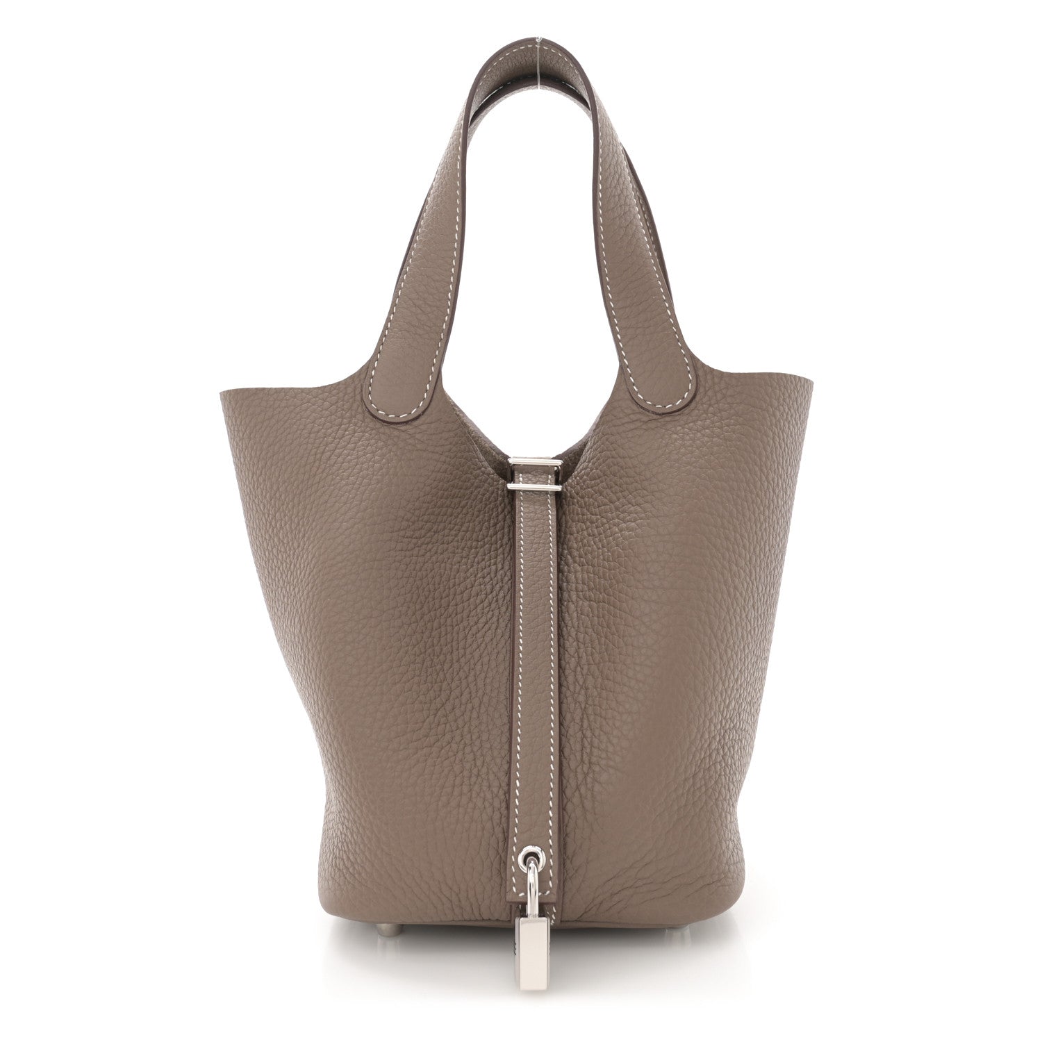 Hermes Taurillon Clemence Picotin Lock 18 PM Etoupe 1 of 10
