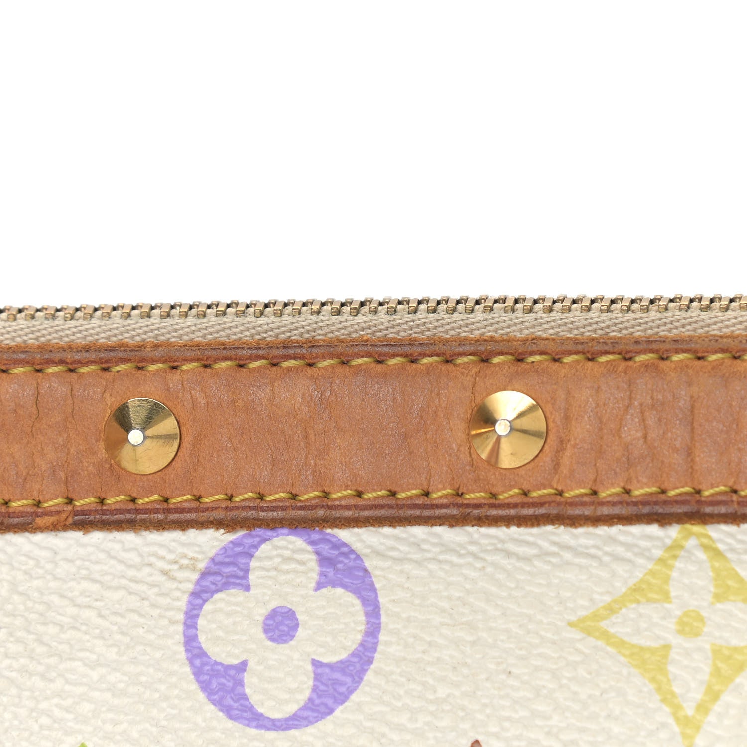 Louis Vuitton Monogram Multicolor Pochette Accessories White 12 of 14
