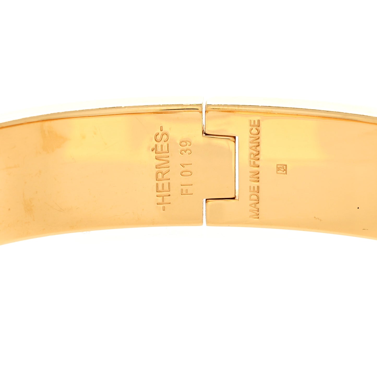 Enamel Narrow Clic Clac H Bracelet GM Black