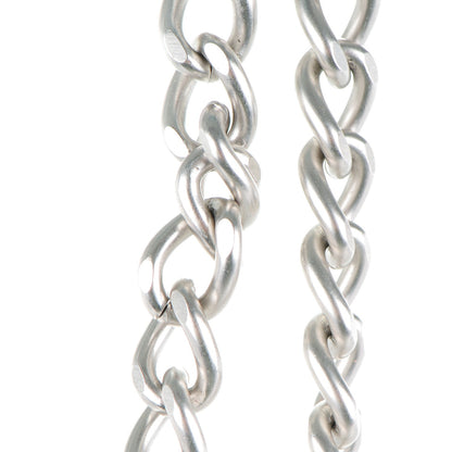 Chanel Gripoix Poured Glass Tweed Crystal CC Long Necklace Brooch Silver Blue 3 of 8