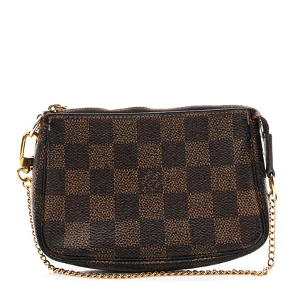 Louis Vuitton Damier Ebene Mini Pochette Accessories 1 of 9