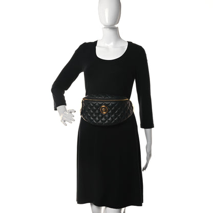 Versace Nappa Quilted Medusa Belt Bag Black 2 of 10