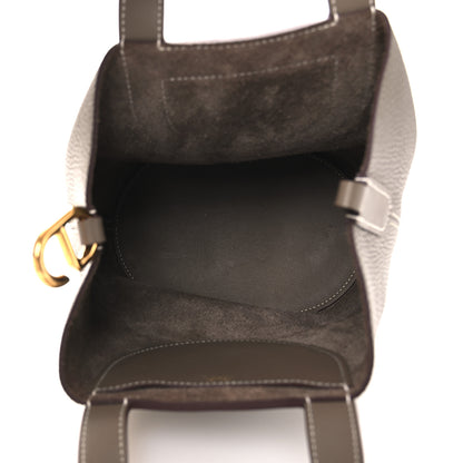 Hermes Taurillon Clemence Swift In-The-Loop 18 Bag Etoupe 5 of 11