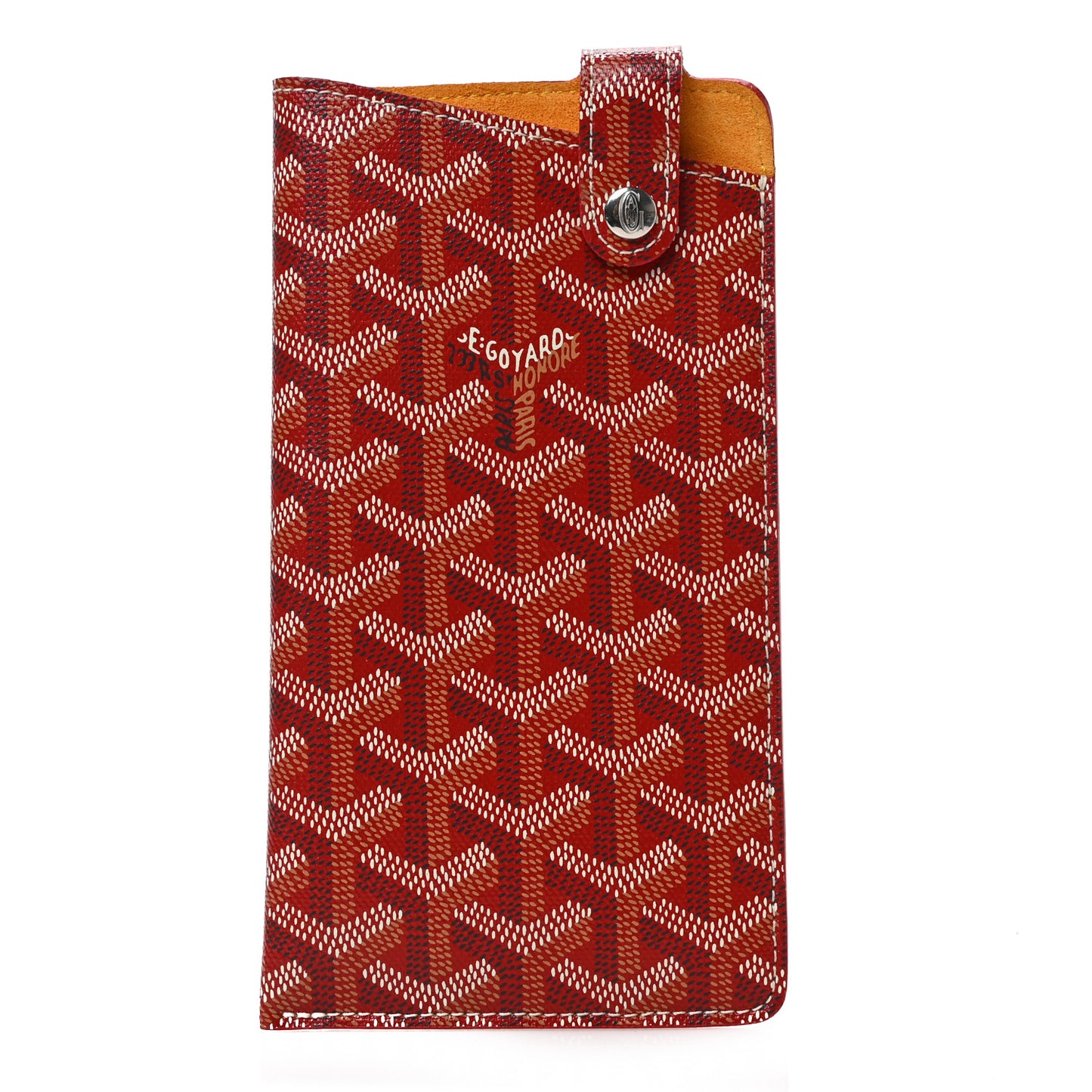 Goyardine Montmartre Glasses Case Red