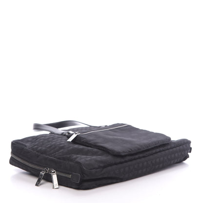 Chanel Nylon Travel CC Laptop Briefcase Black 4 of 11