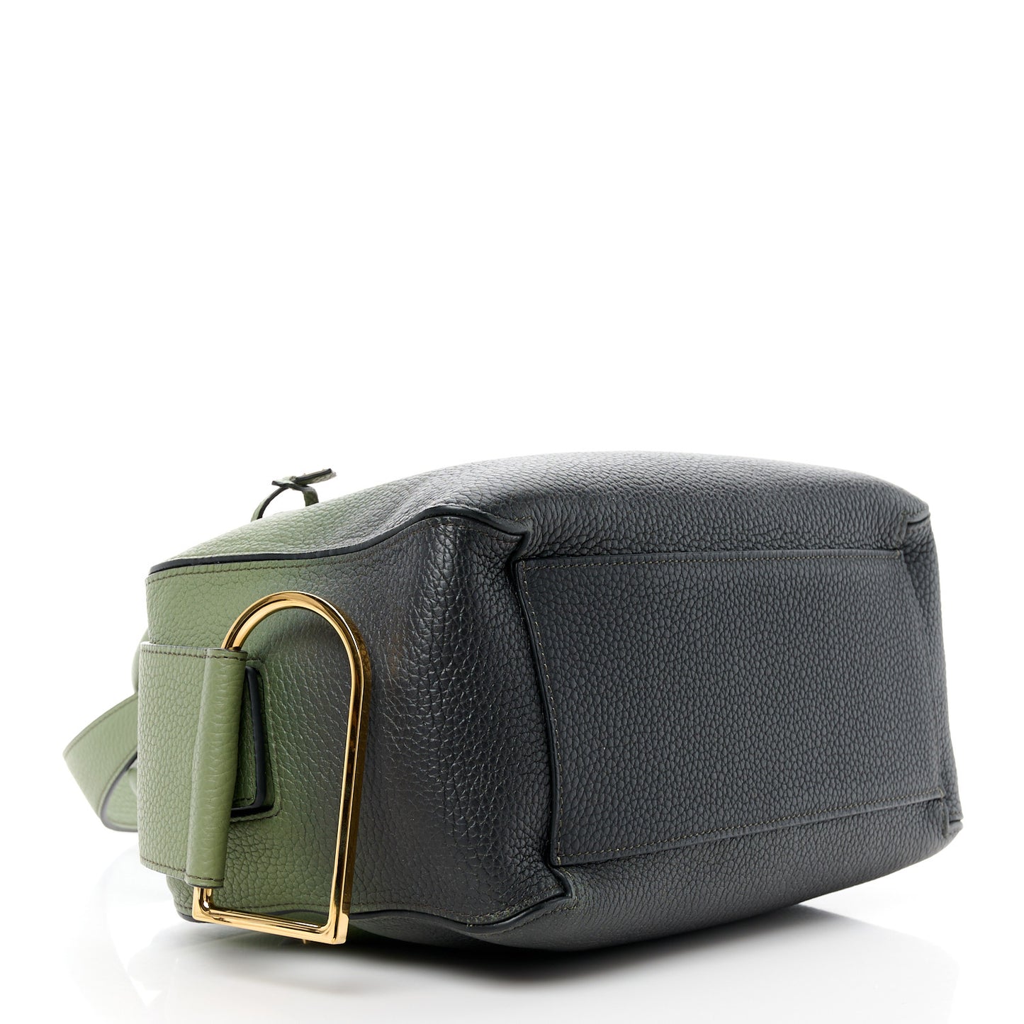 Grained Bullskin Gradient Cool Box MM Green Black
