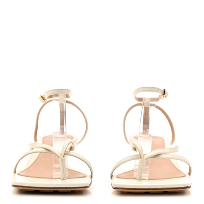 Bottega Veneta Lambskin Stretch Multi Strap 35mm Sandals 37.5 White 5 of 17