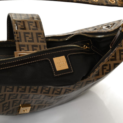 Fendi Vinyl Zucchino Shoulder Bag Tobacco 5 of 8