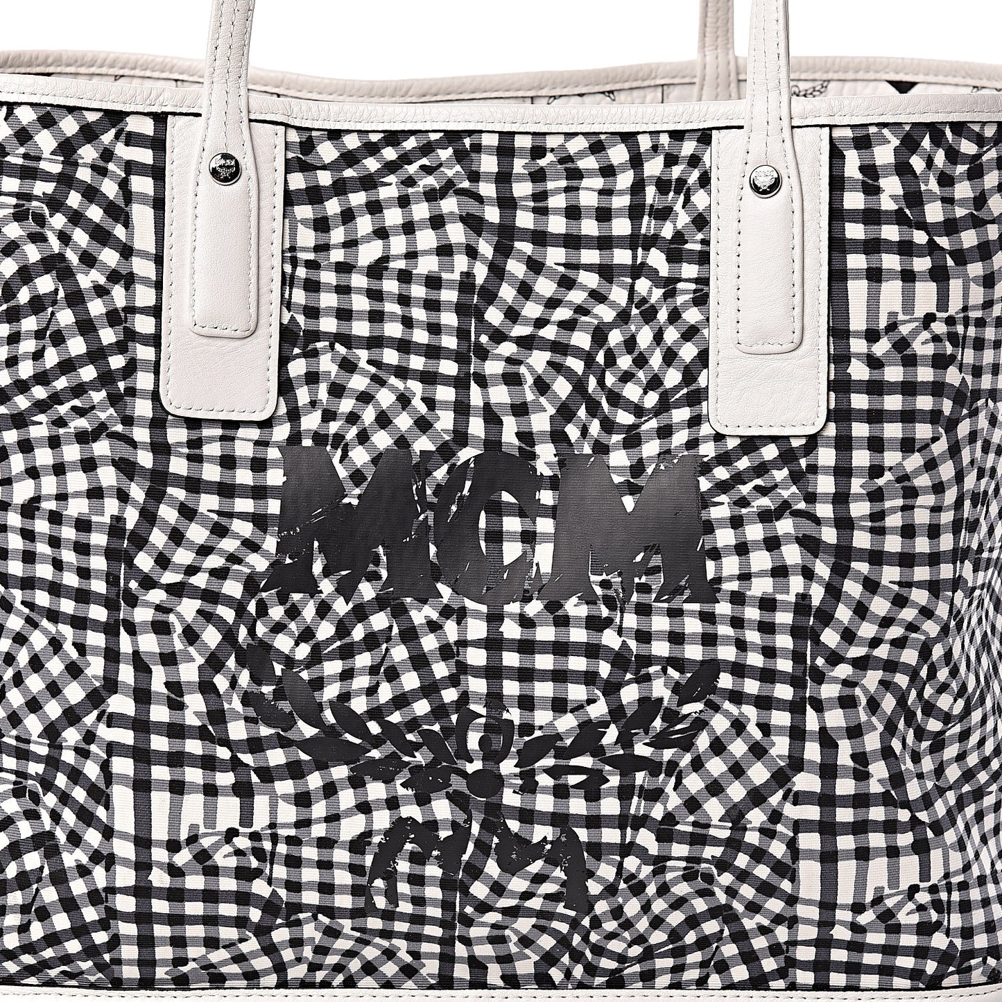 Visetos Medium Liz Reversible Shopper Tote White