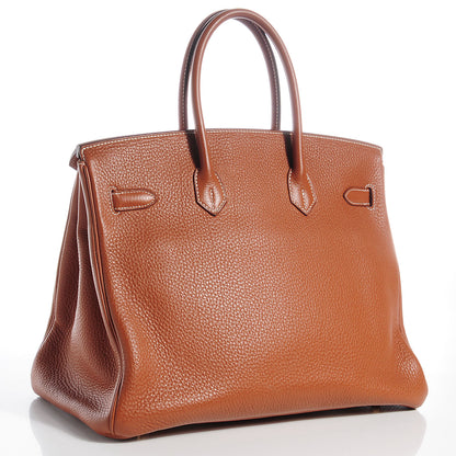 Hermes Togo Birkin 35 Gold 3 of 11