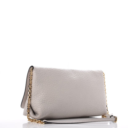Burberry Signature Grain Medium Mildenhall Crossbody Bag Pale Grey 3 of 8