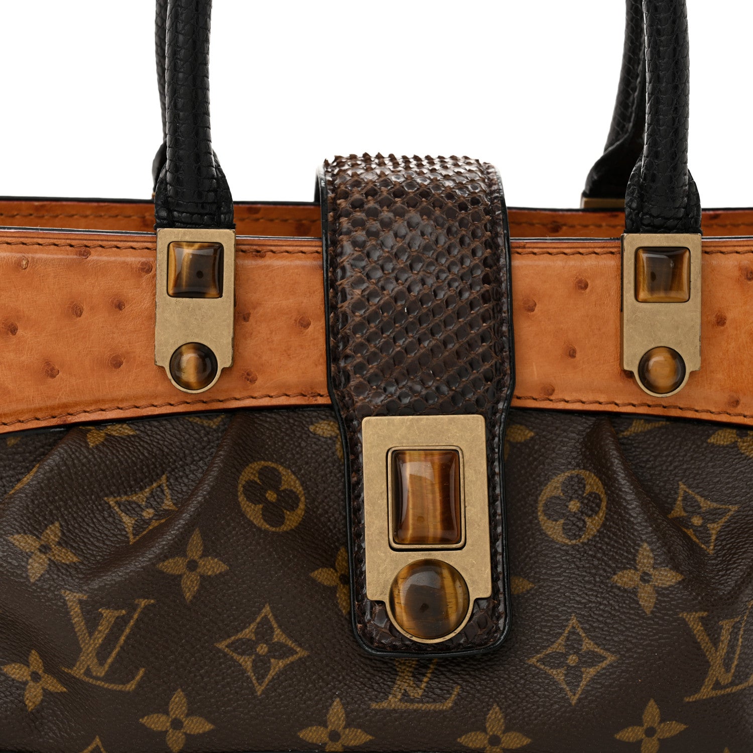 Louis Vuitton Monogram Ostrich Macha Waltz 8 of 14