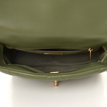 Chanel Lambskin Quilted Medium Chanel 19 Flap Green 5 of 10