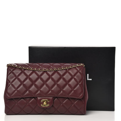 Chanel Lambskin Quilted Clutch With Chain Flap Bordeaux 14 of 16