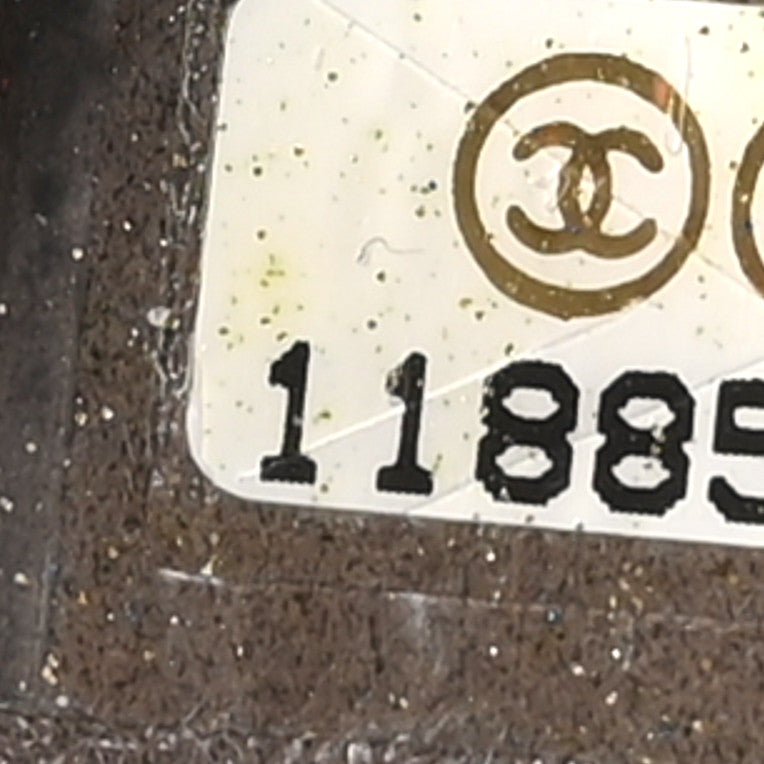 Vinyl Quilted Melrose Degrade Tote Black