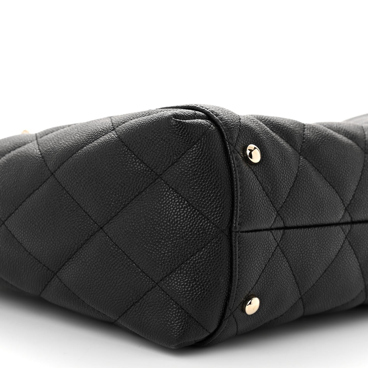 Chanel Caviar Quilted Small Shopping Tote Black 10 of 12