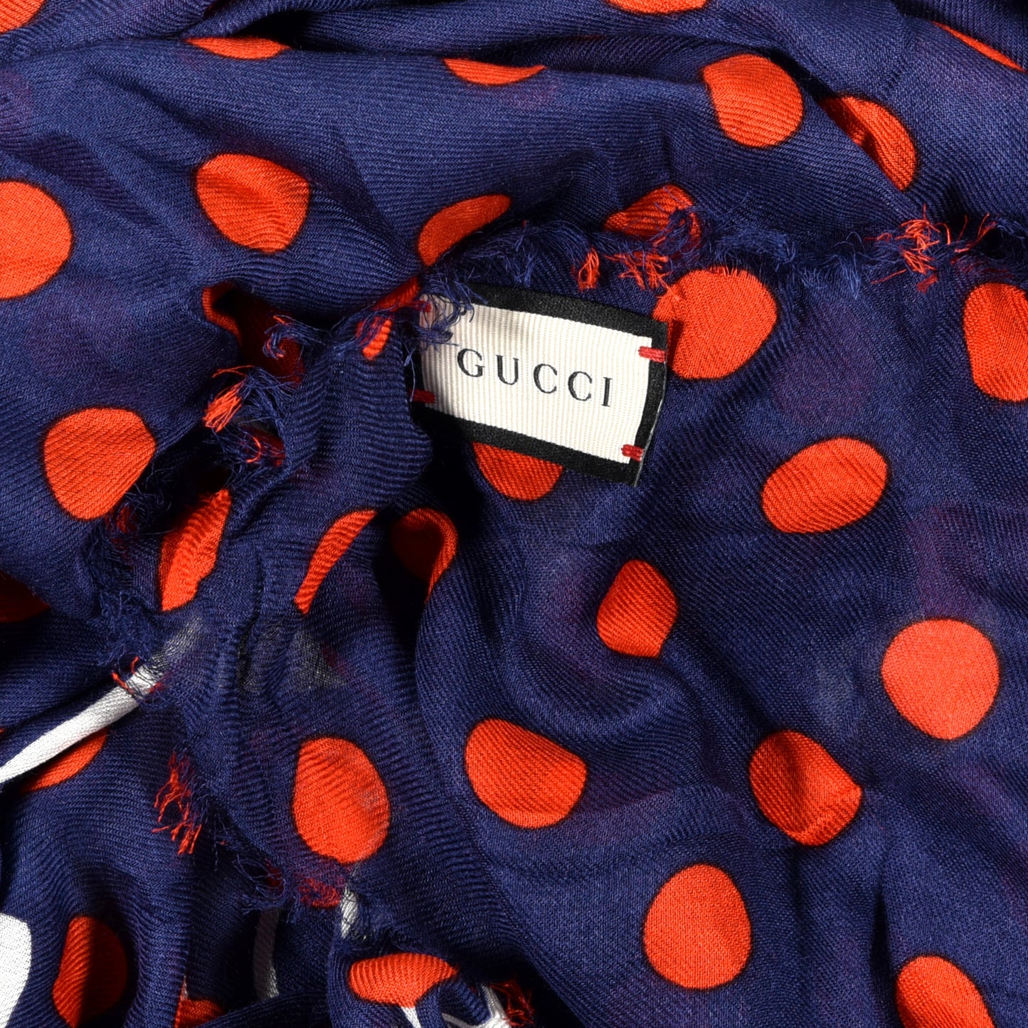 Modal Silk Big Gucci Minipois Square Scarf Sapphire Red