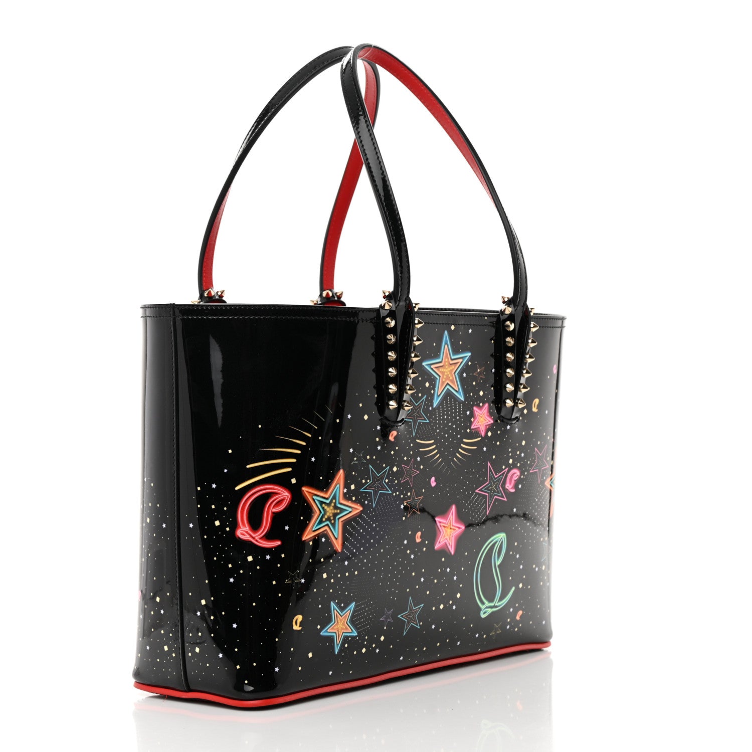 Christian Louboutin Patent Calfskin Small Starlight Cabata Tote Multicolor 4 of 13
