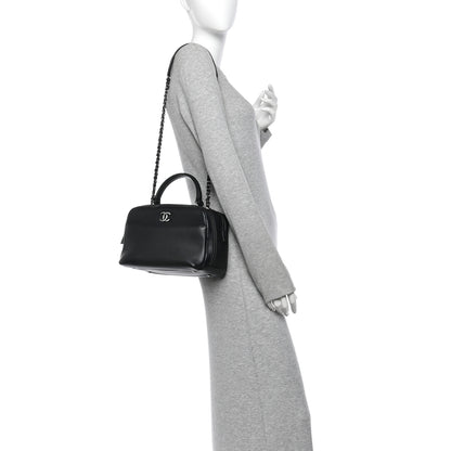 Chanel Calfskin Small Trendy CC Bowling Bag Black 2 of 10