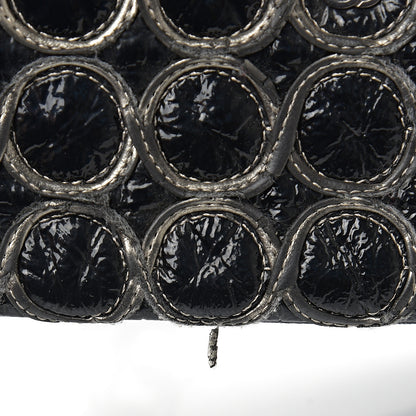 Chanel Distressed Patent Quilted Flap Bag Black 10 of 11