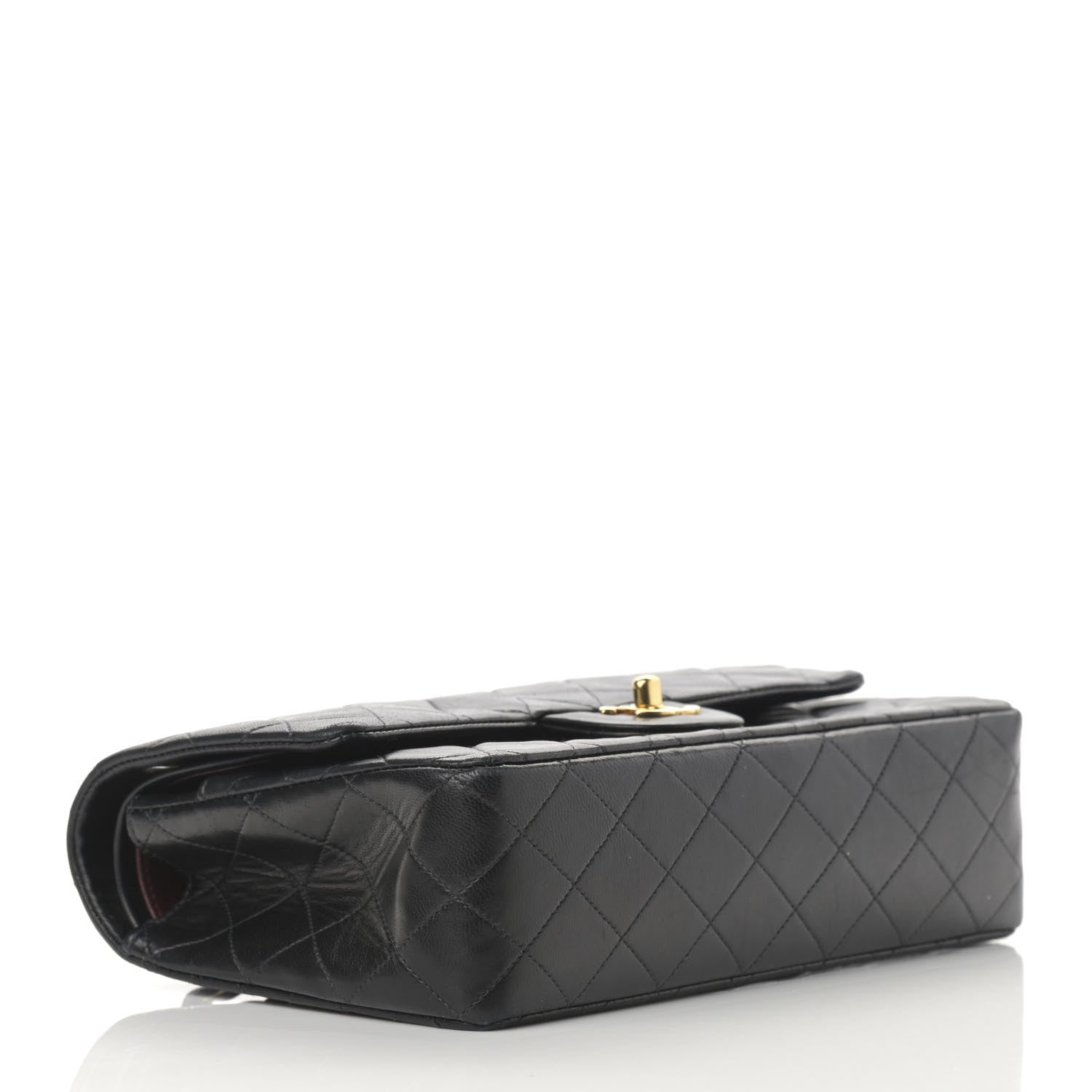 Chanel Lambskin Quilted Medium Double Flap Black 4 of 16