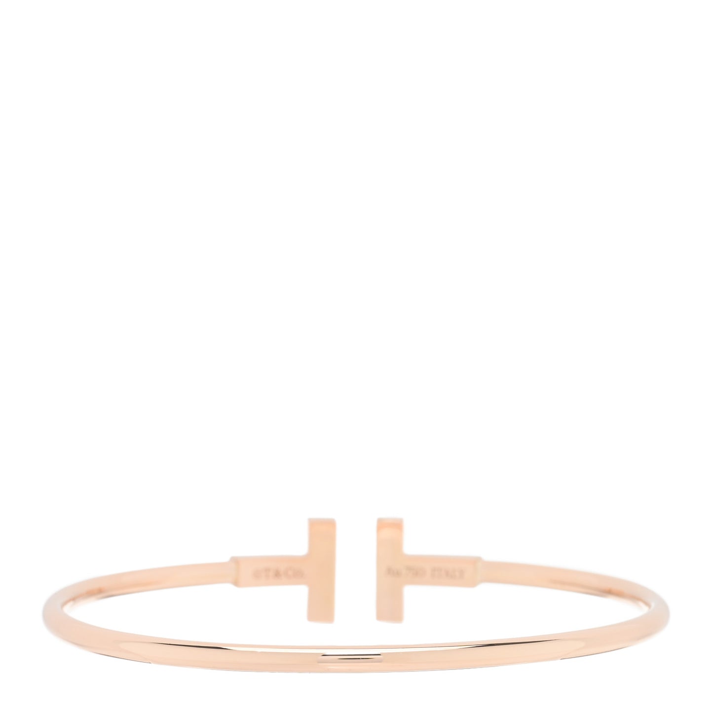 18K Rose Gold Mother of Pearl T Wire Bracelet