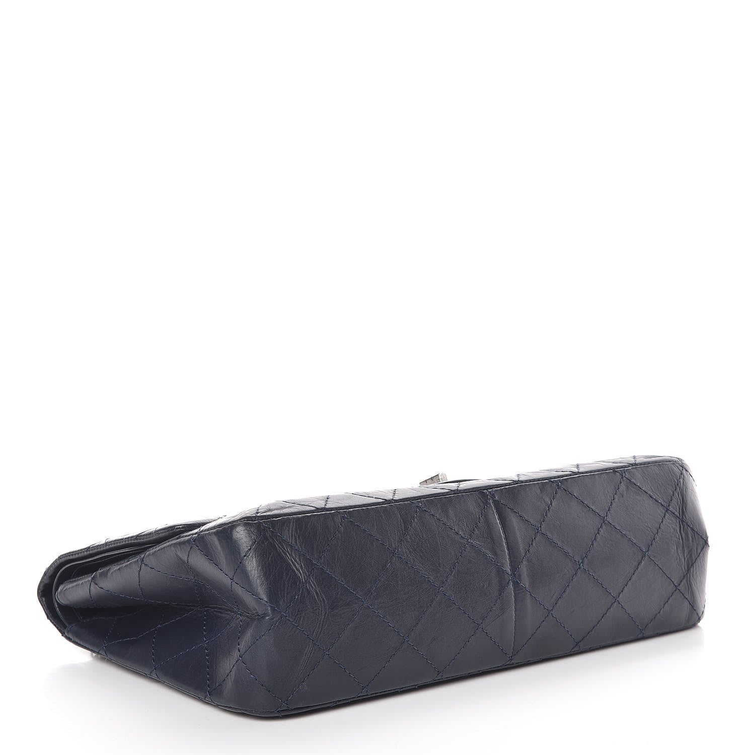 Chanel Aged Calfskin Quilted 2.55 Reissue 227 Flap Navy Blue 4 of 13
