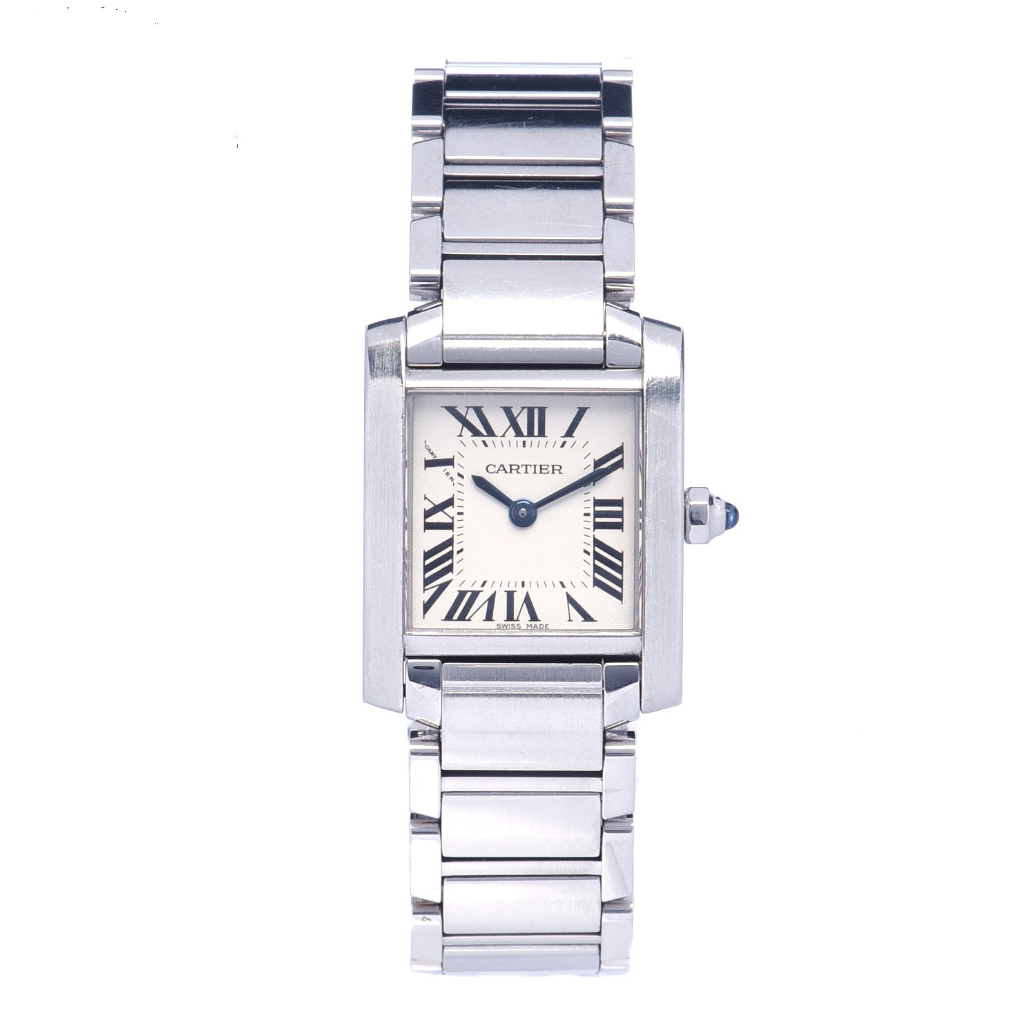Cartier Stainless Steel 20mm Tank Francaise Quartz Watch 1 of 7