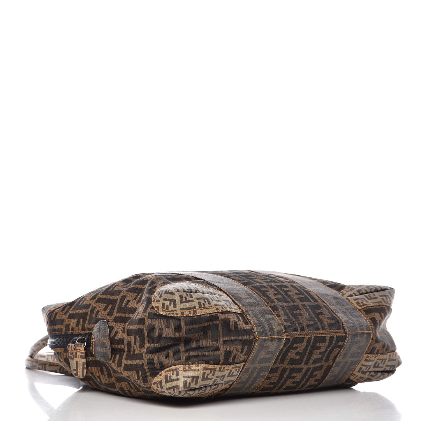 Zucca Zucchino Spalmati Large B Mix Tote Tobacco