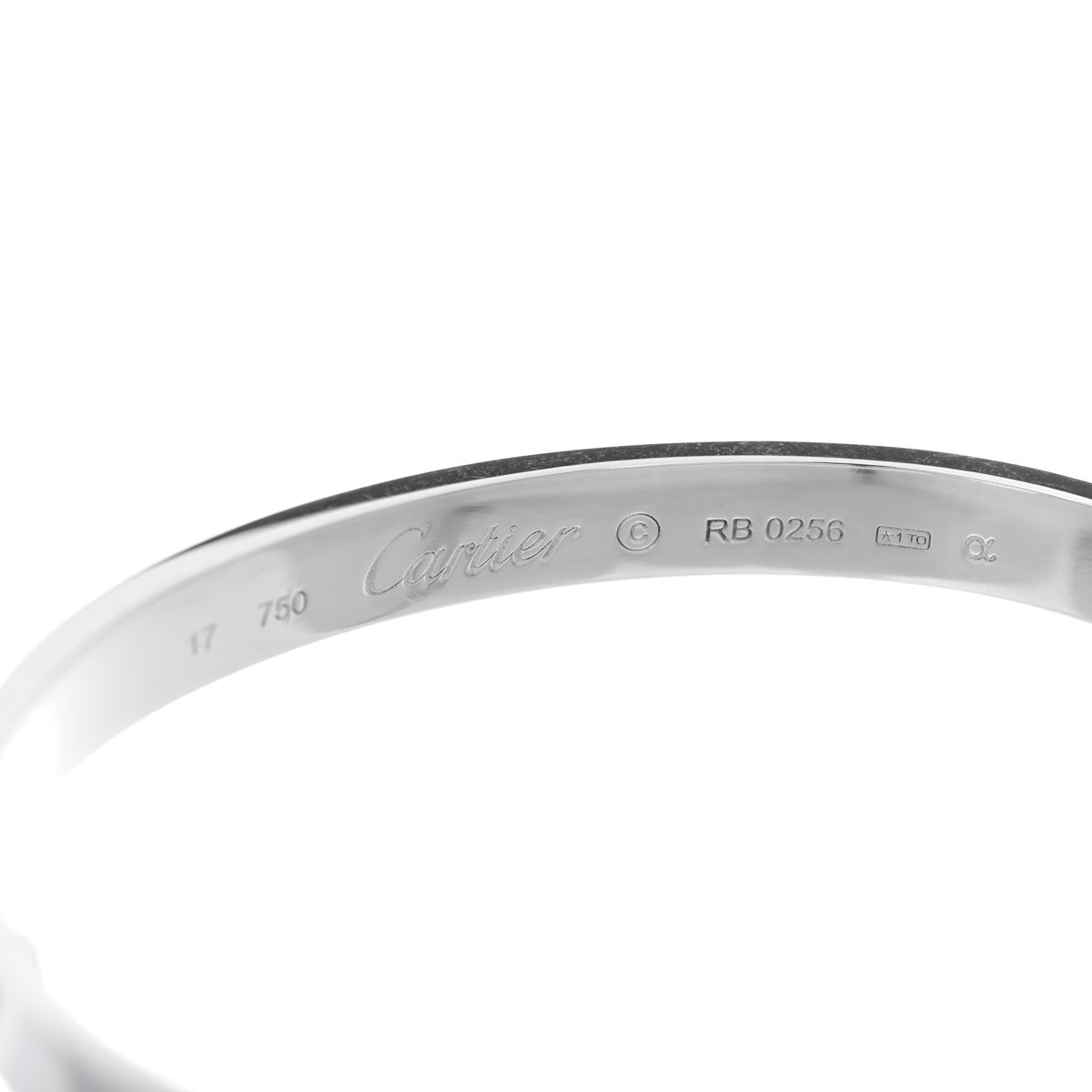 Cartier 18K White Gold LOVE Bracelet 17 4 of 4