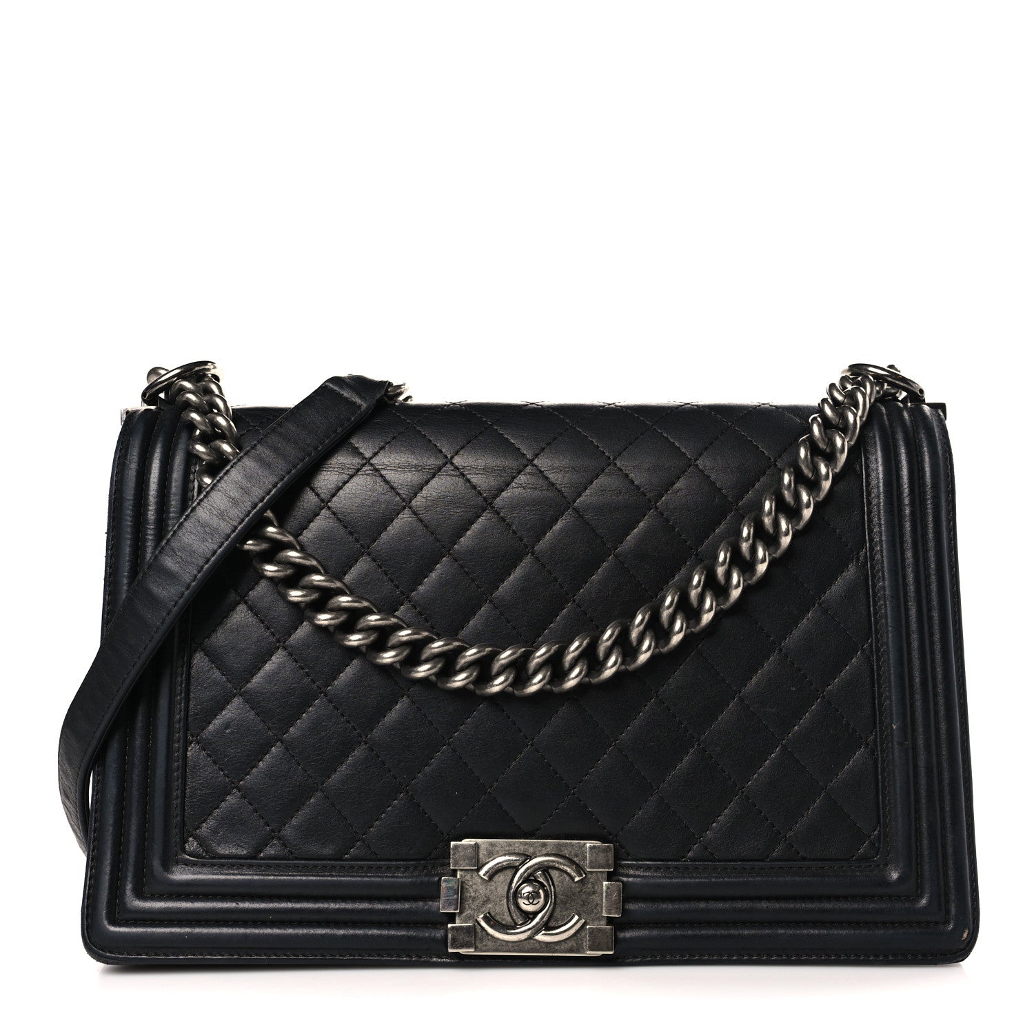 Chanel Lambskin Quilted New Medium Boy Flap Black 1 of 10