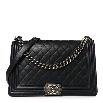 Chanel Lambskin Quilted New Medium Boy Flap Black 1 of 10