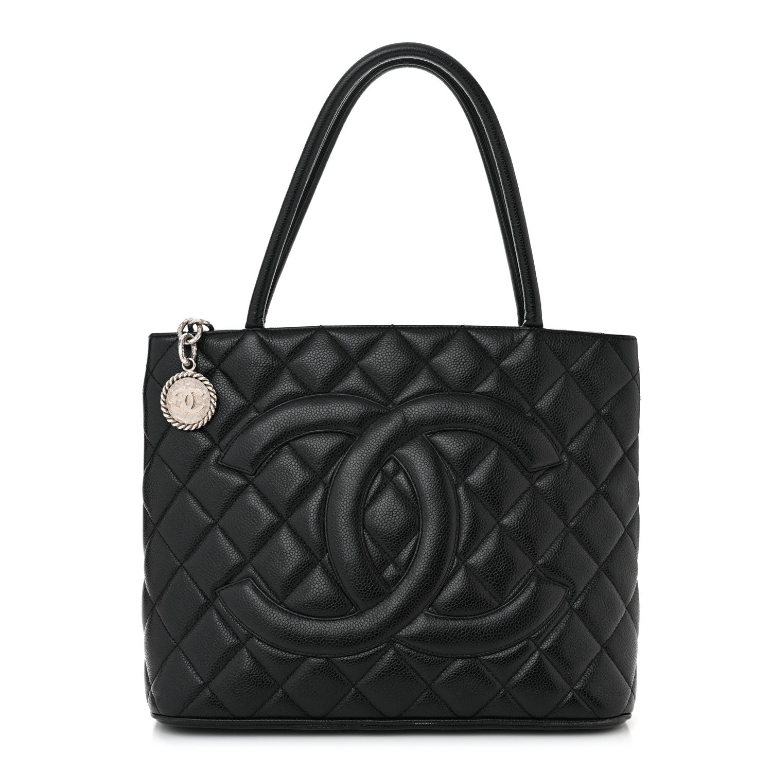 Chanel Caviar Quilted Medallion Tote Black 1 of 10