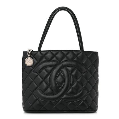 Chanel Caviar Quilted Medallion Tote Black 1 of 10