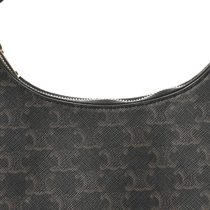 Celine Triomphe Canvas Calfskin Ava Shoulder Bag Tan 7 of 10