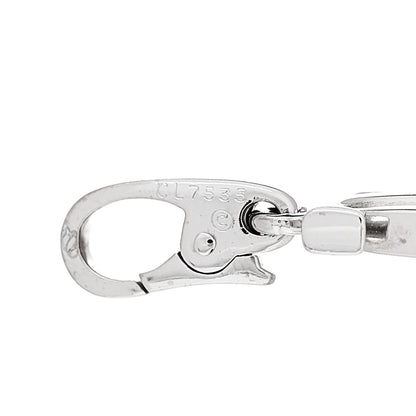 Cartier 18K White Gold Logo Charm 5 of 6
