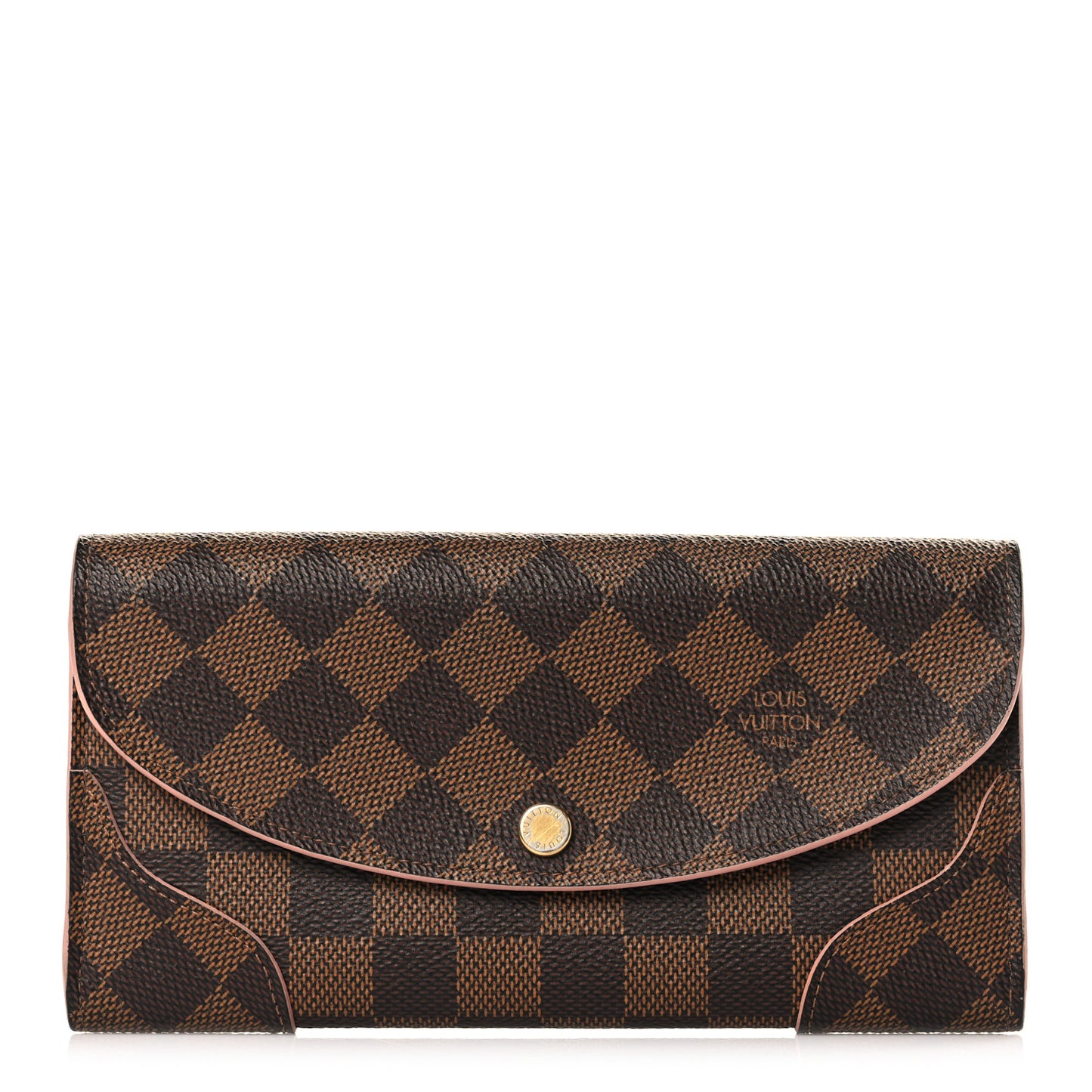 Damier Ebene Caissa Wallet Rose Ballerine