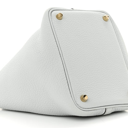 Hermes Taurillon Clemence Picotin Lock 18 PM Bleu Pale 9 of 10