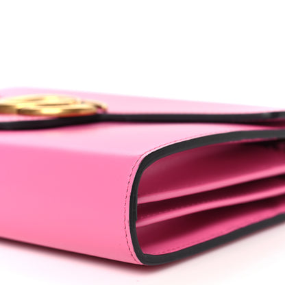 Gucci Smooth Calfskin GG Marmont Chain Wallet Pink Tropical Flower 10 of 11