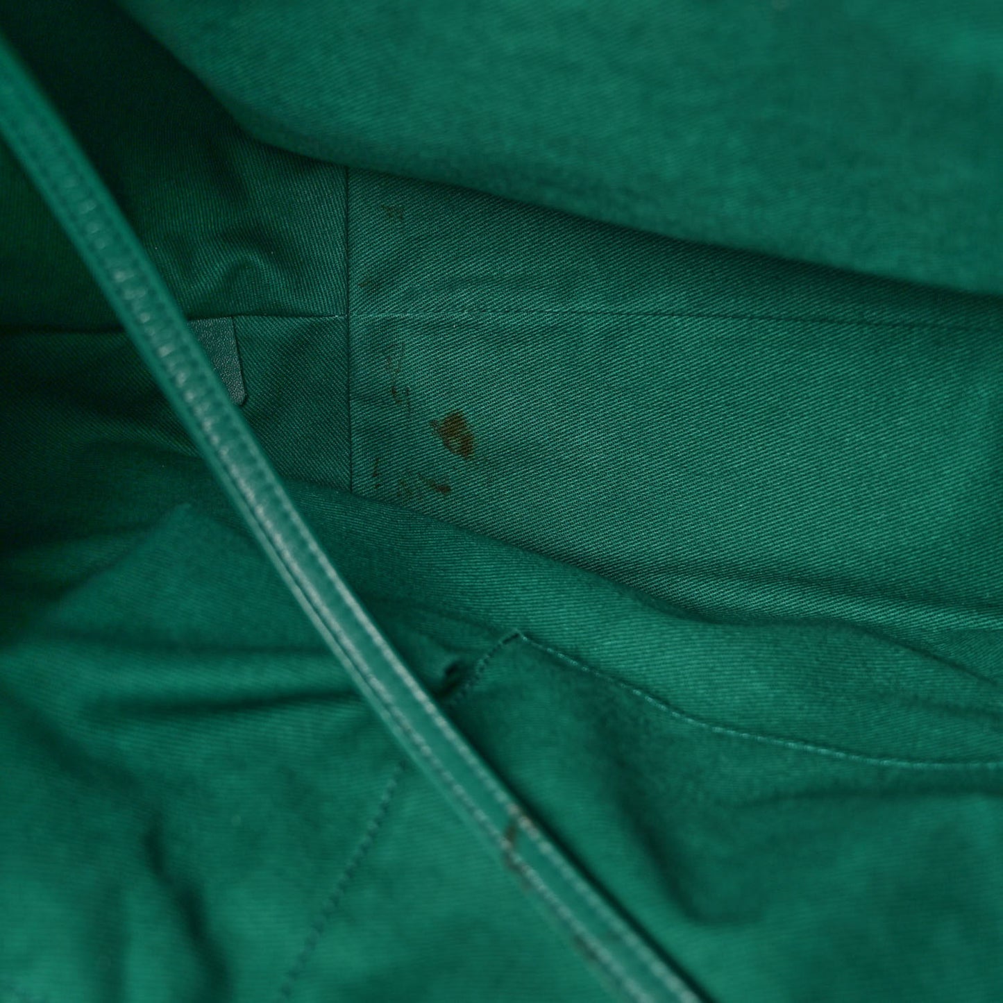 Calfskin Perforated Up In The Air North South Tote Green