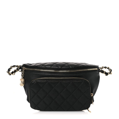 Chanel Caviar Quilted Business Affinity Waist Belt Bag Black 1 of 13