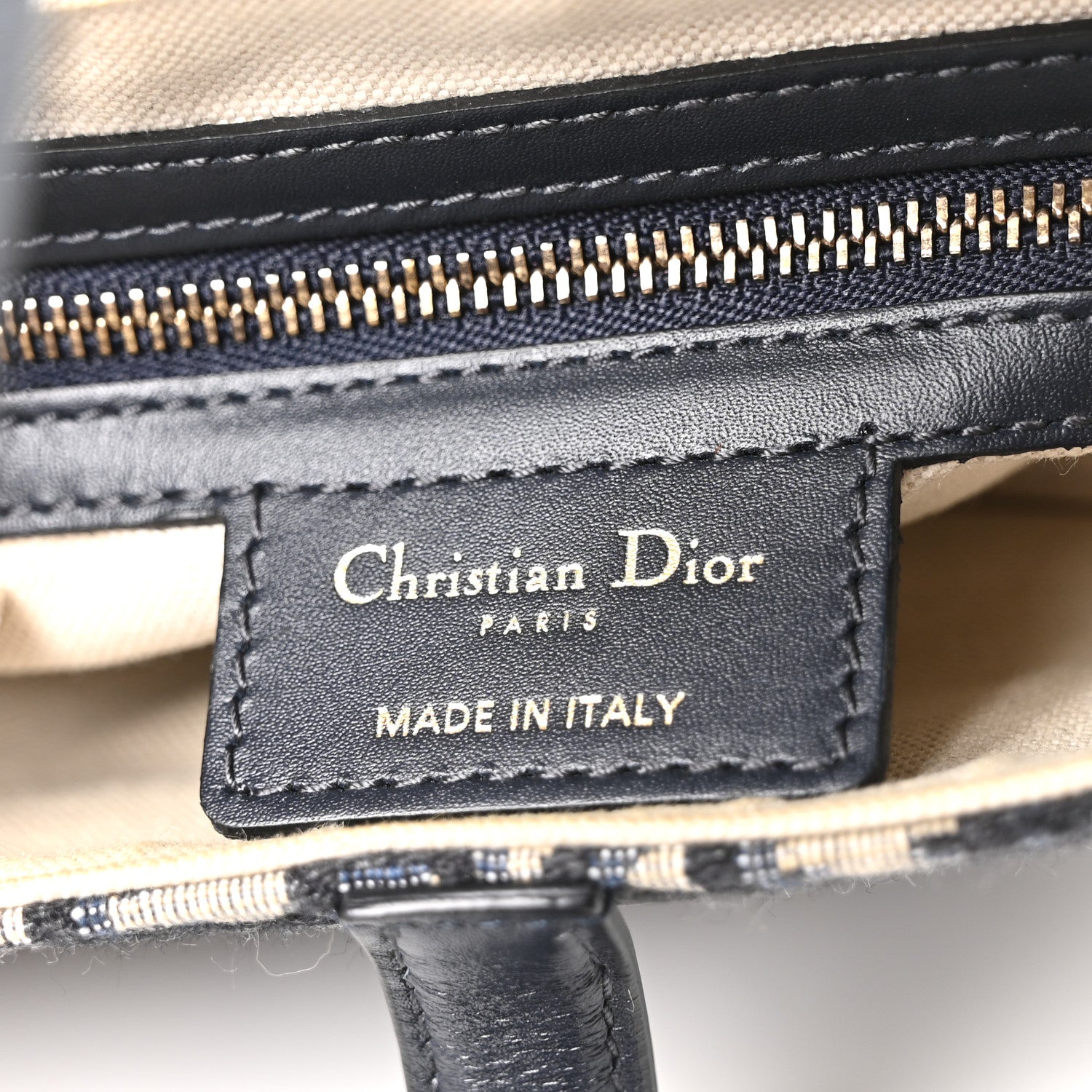 Christian Dior Oblique Saddle Bag Blue 6 of 10