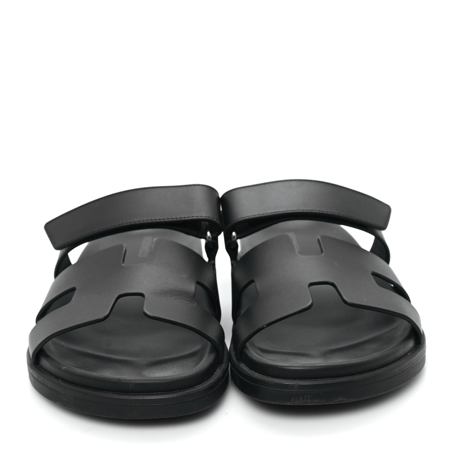 Calfskin Womens Chypre Sandals 38.5 Black