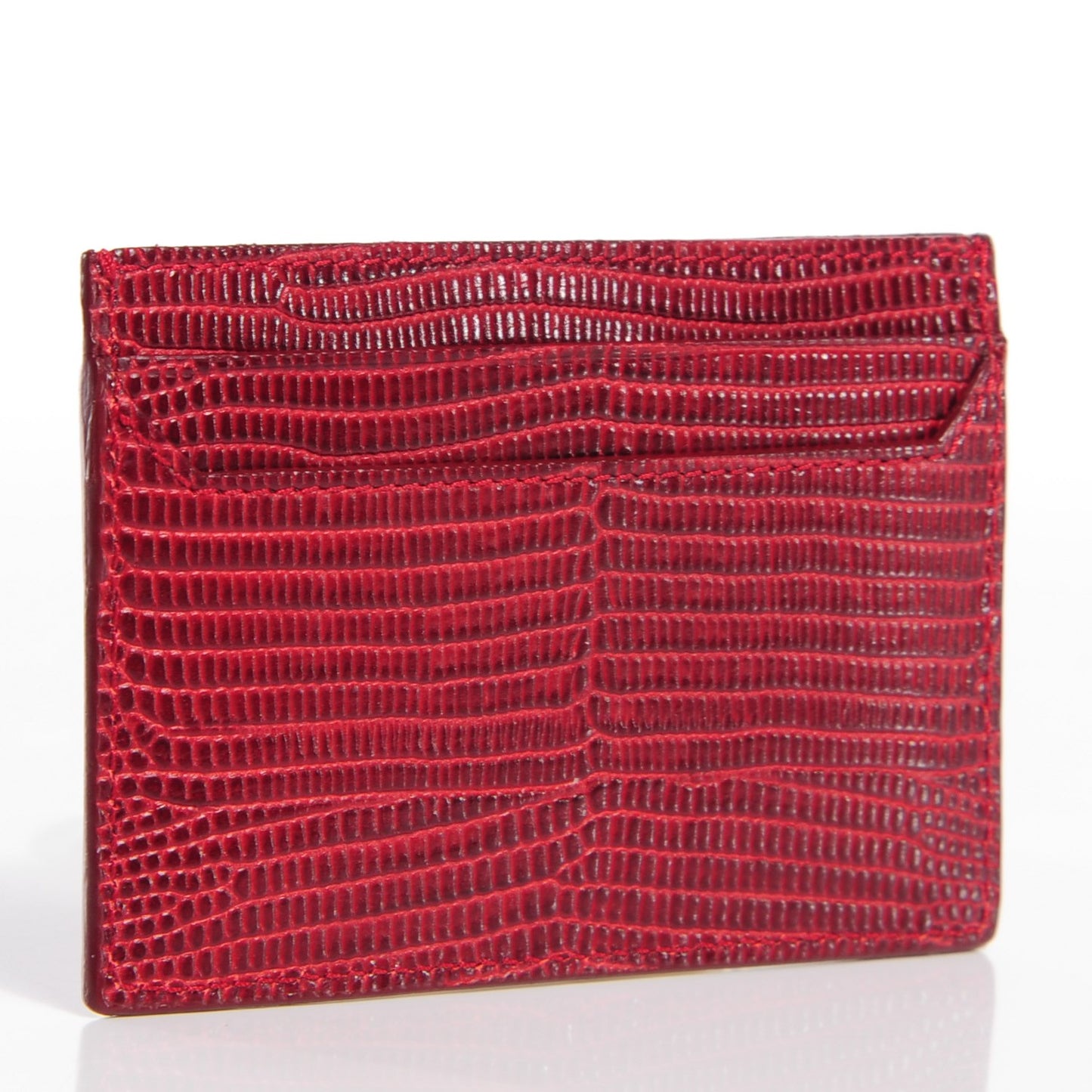 Lizard Card Holder Red